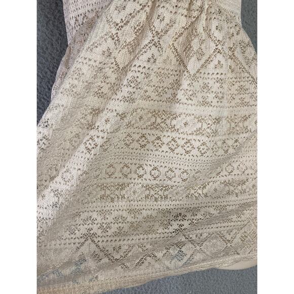 Kirra Women’s XS White Crochet Summer Dress Sleeveless Short Beach Boho Style - Picture 8 of 10